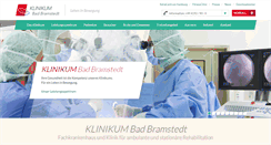 Desktop Screenshot of klinikumbadbramstedt.de