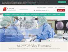 Tablet Screenshot of klinikumbadbramstedt.de